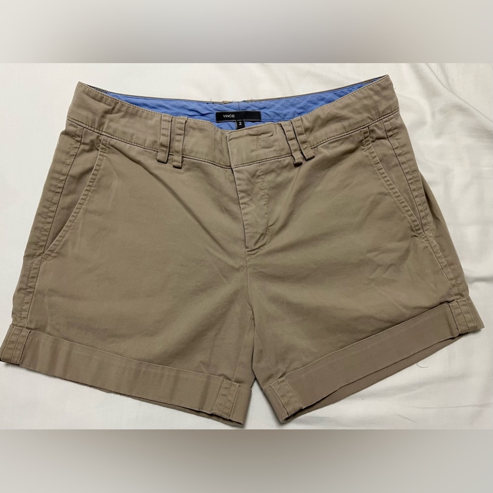 VINCE khaki shorts size 2